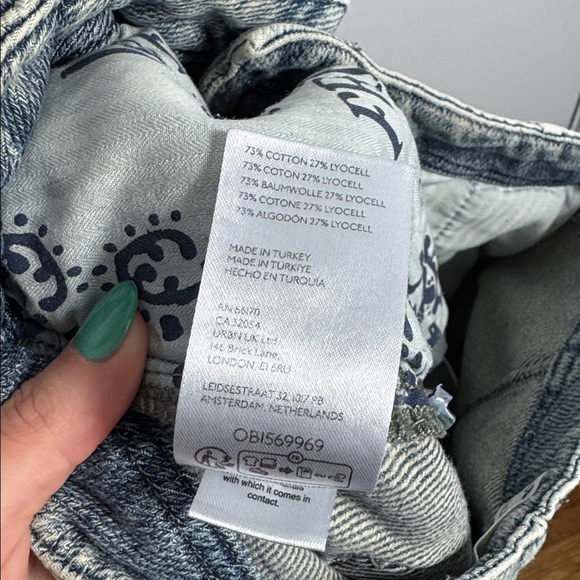 Free people osaka mid rise barrel jeans size 25 - Picture 10 of 13